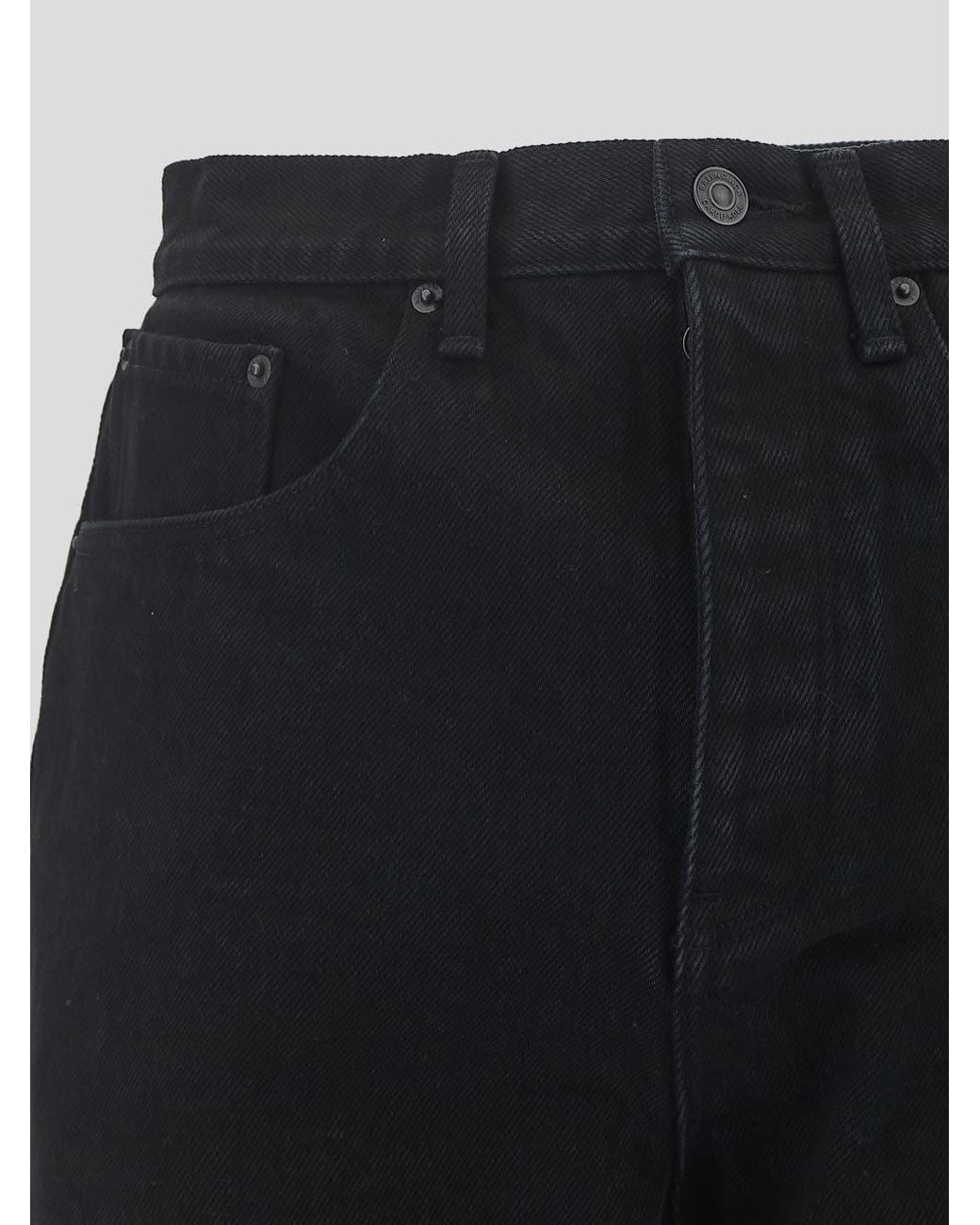 Balenciaga Black Straight Leg Jeans for men