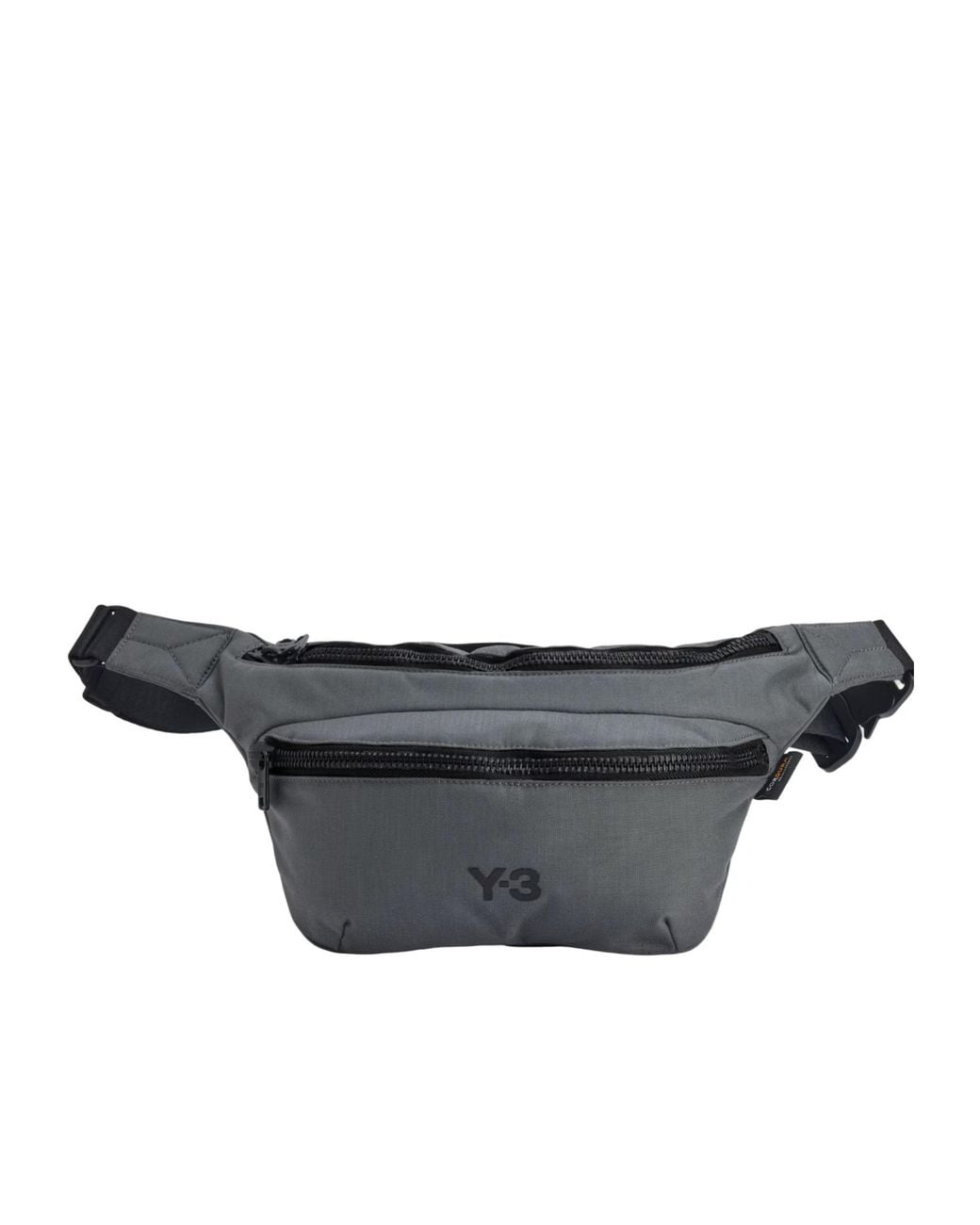 Y-3 Gray Staple Fanny Pack for men