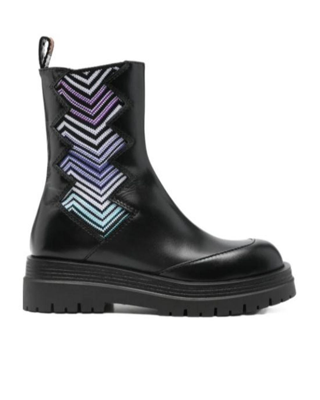 Missoni Brown 50Mm Zigzag Chelsea Boots