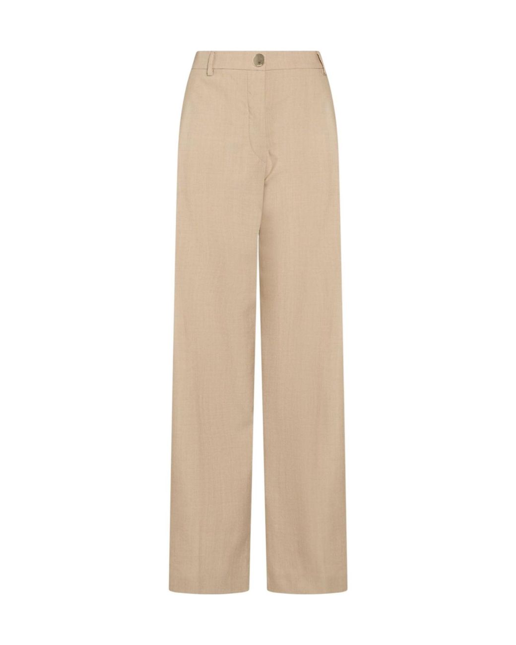 Sportmax Natural Loose-Fitting Trousers