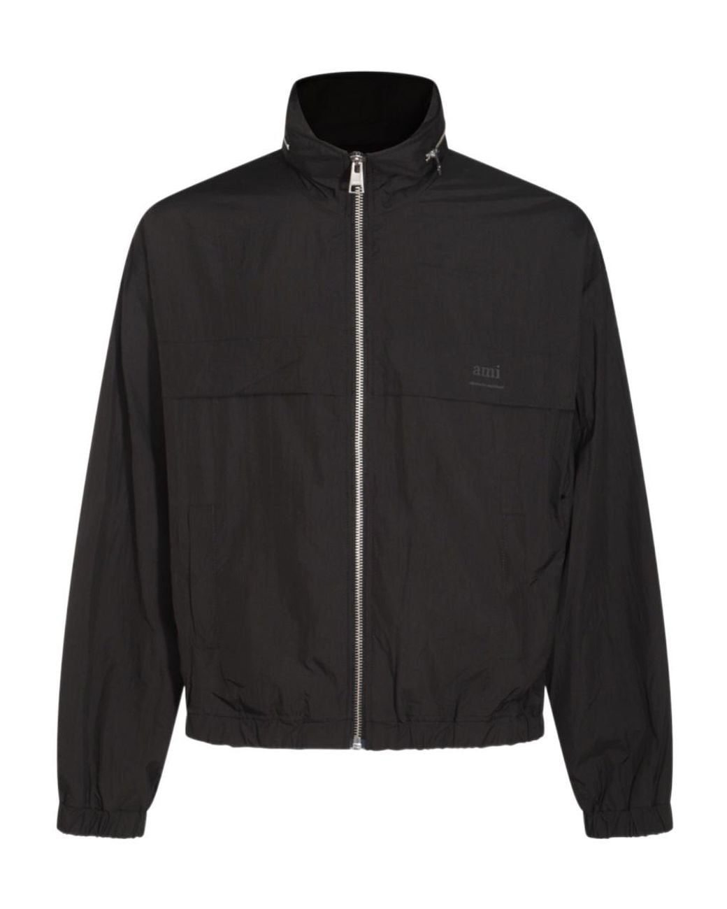 AMI Black Ami Alexandre Mattiussi Windbreaker for men