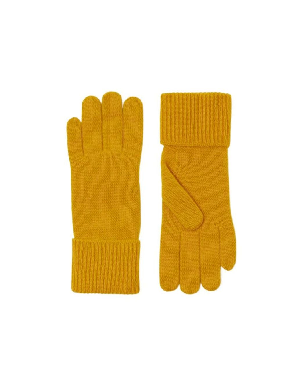 Burberry Yellow Ekd Cashmere-Blend Gloves for men
