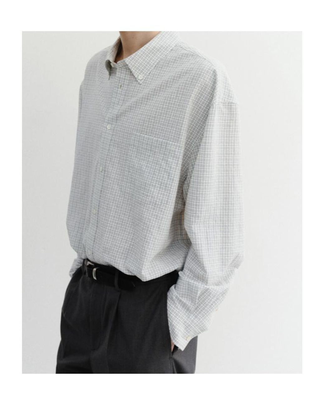 DUNST Gray Long-Sleeved Shirt for men