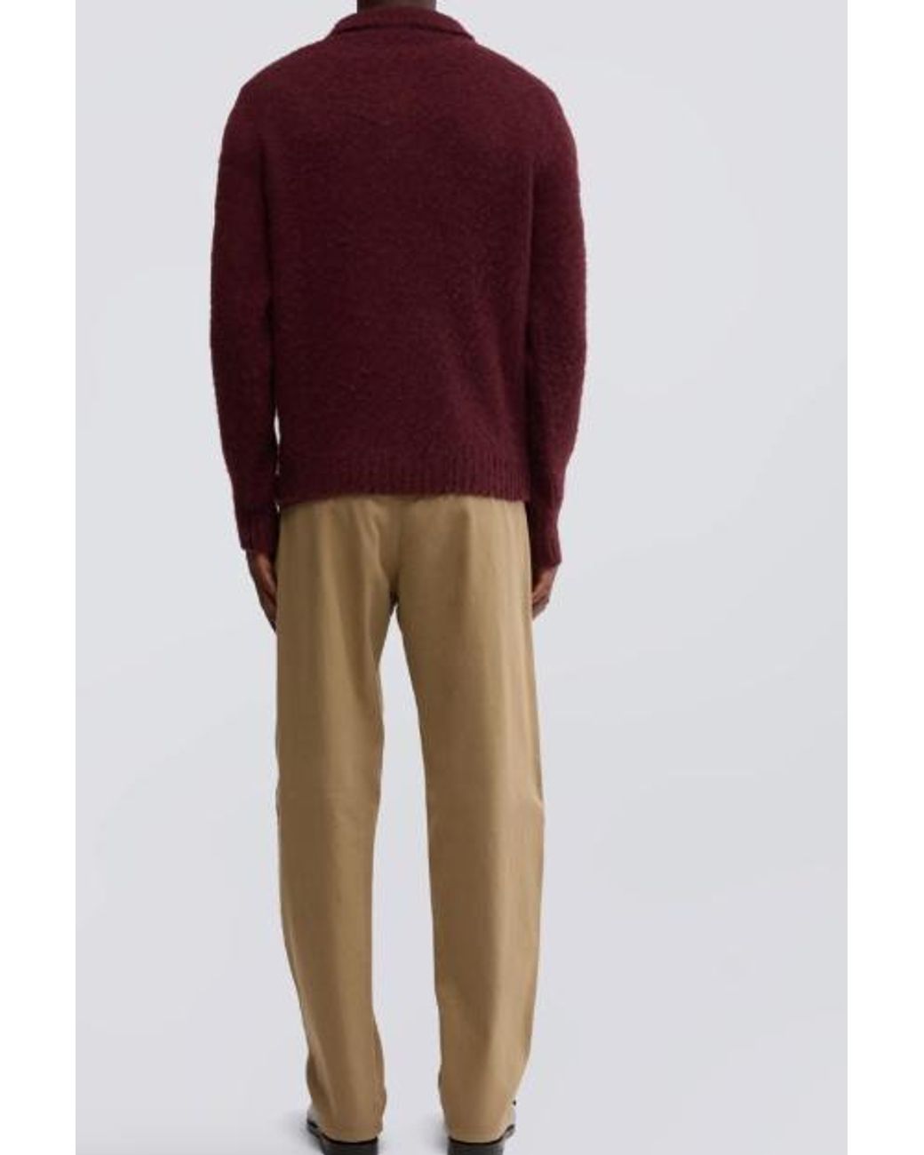 Aspesi Purple Long-Sleeved Polo Shirt for men