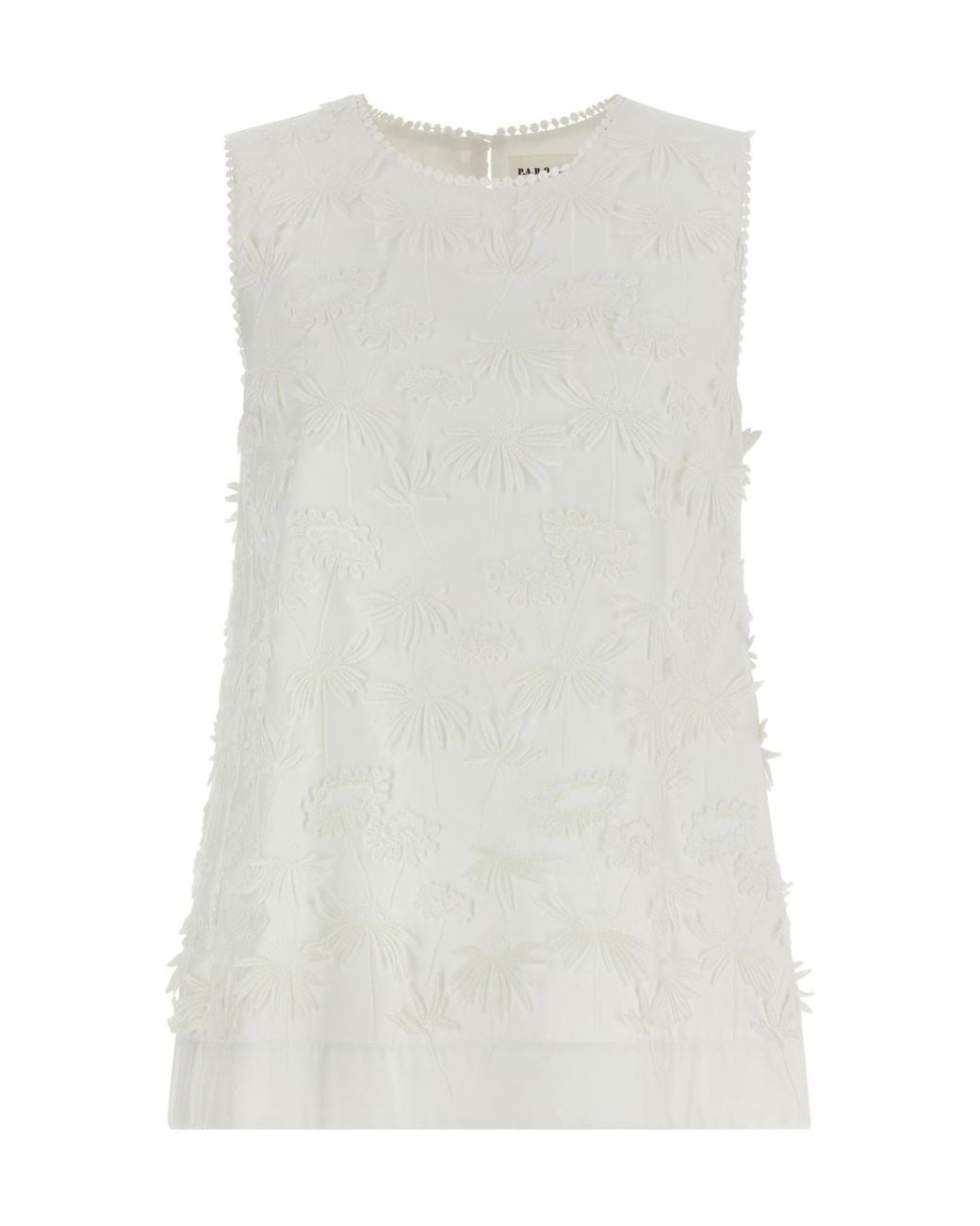 P.A.R.O.S.H. White Cubo26 Blouse