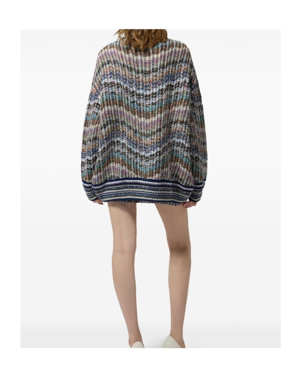 Missoni Gray Oversized Sequin Embellished Cardigan