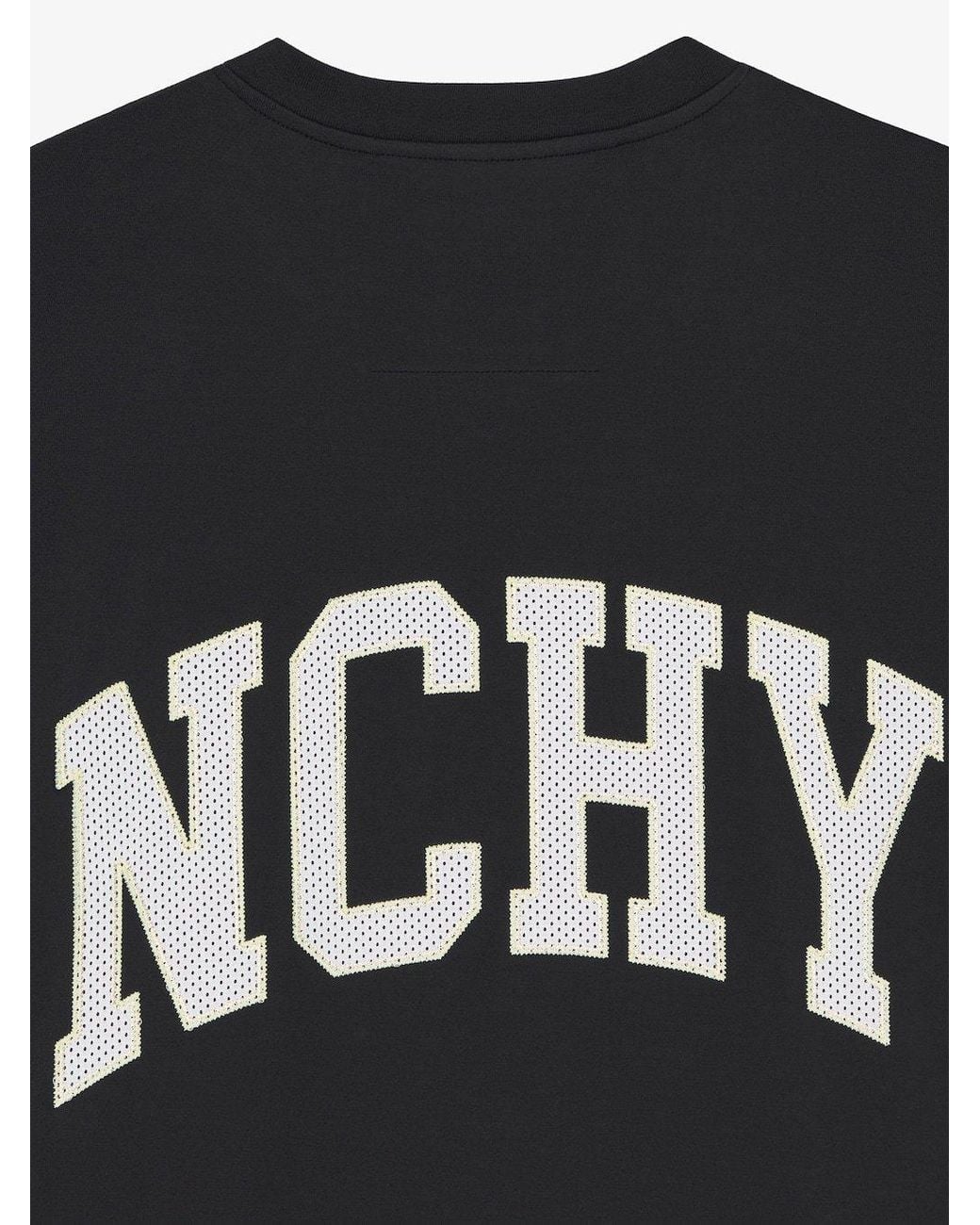Givenchy Black 4G Embroidered Crewneck T-Shirt for men