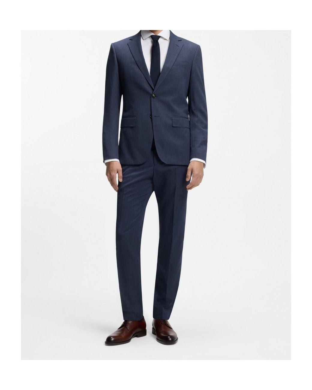 Boss Blue Single Breasted Suit for men