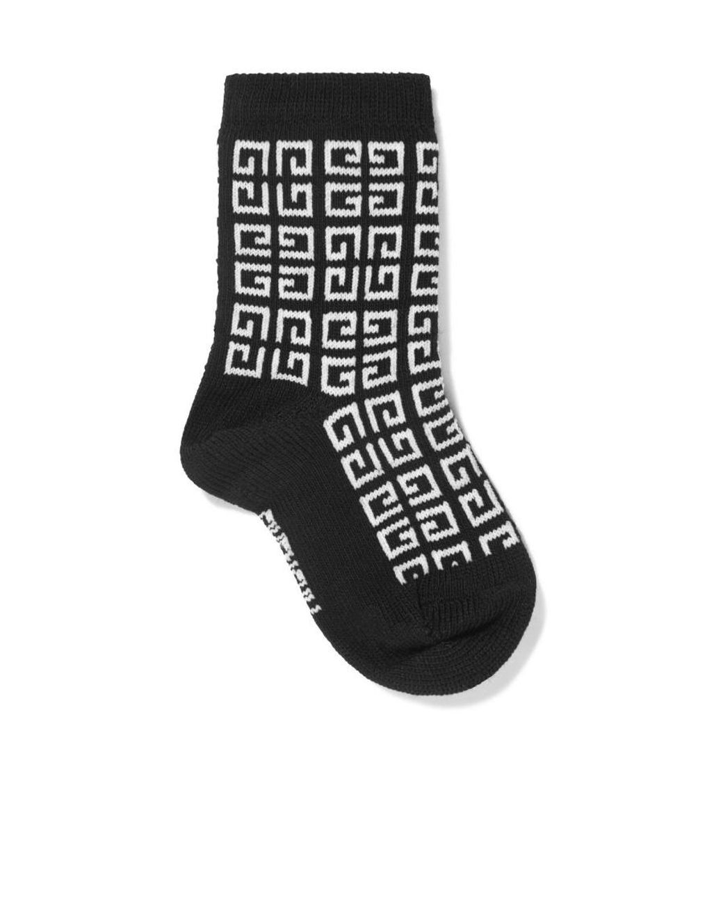 Givenchy White Gg-Logo Cotton Socks