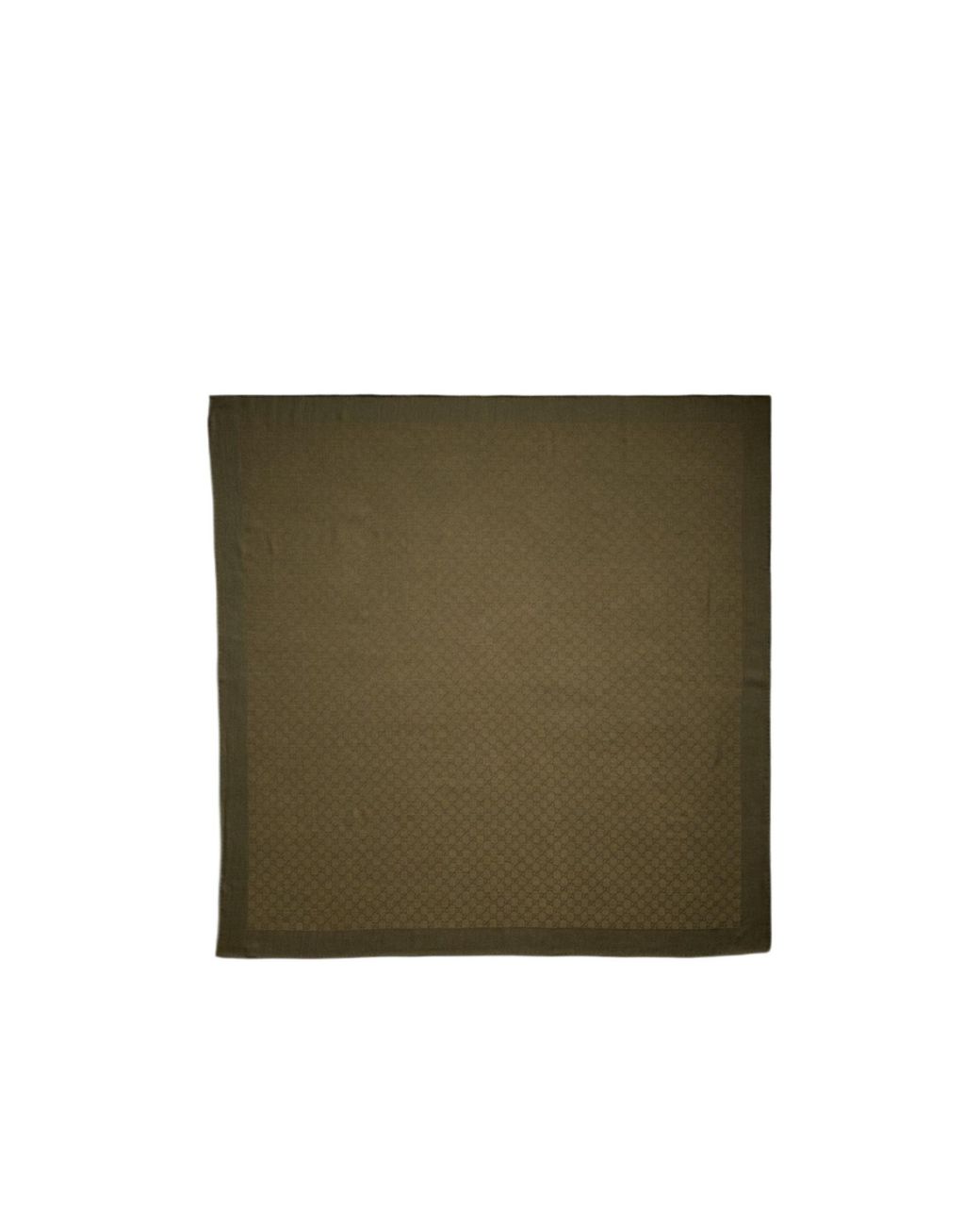 Gucci Green Gg Wool Silk Jacquard Shawl for men
