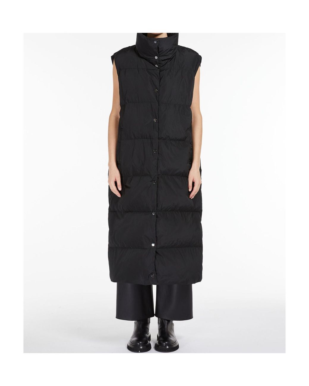 Max Mara Black The Cube Buttoned Sleeveless Gilet