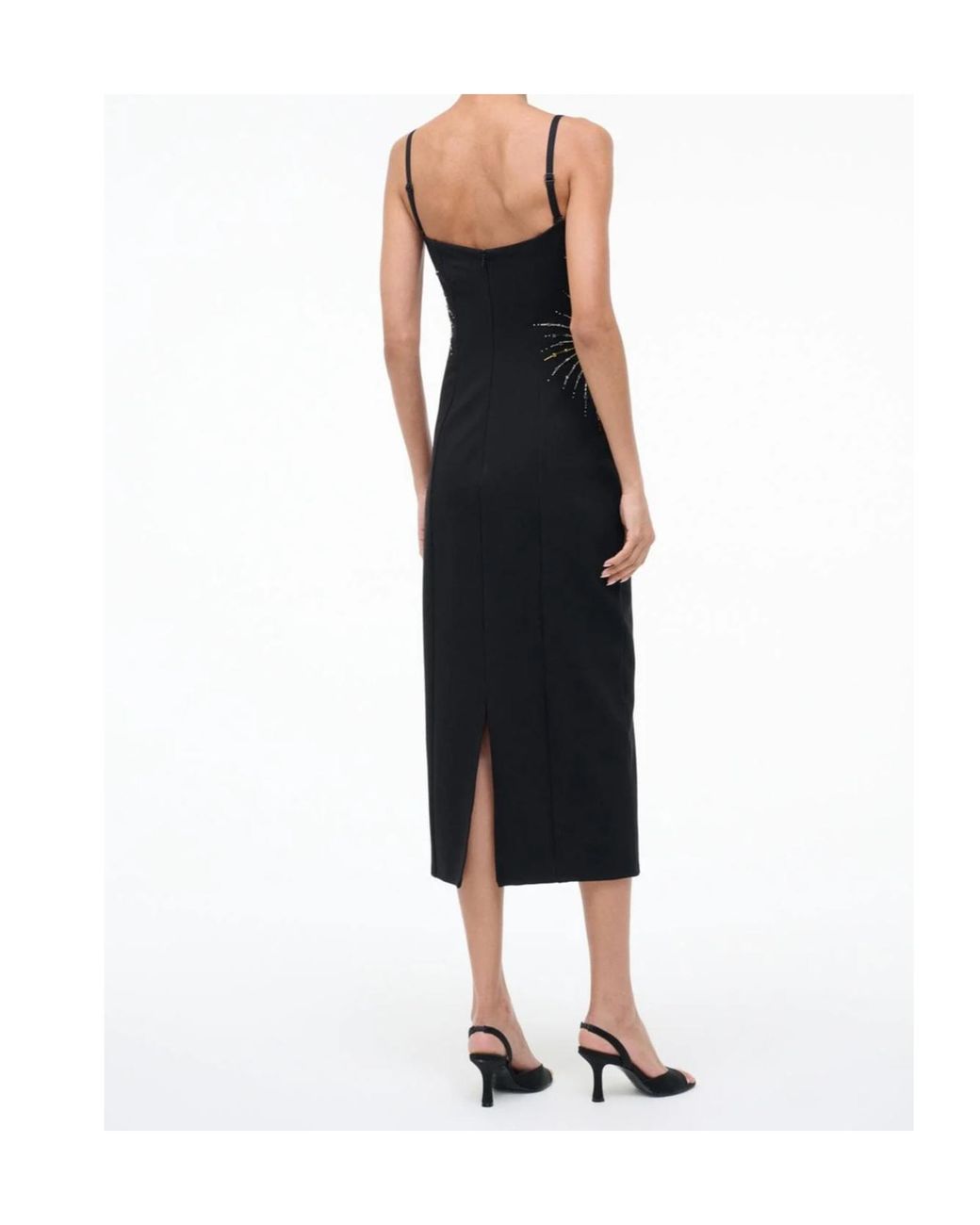 Staud Black Britney Dress Firework