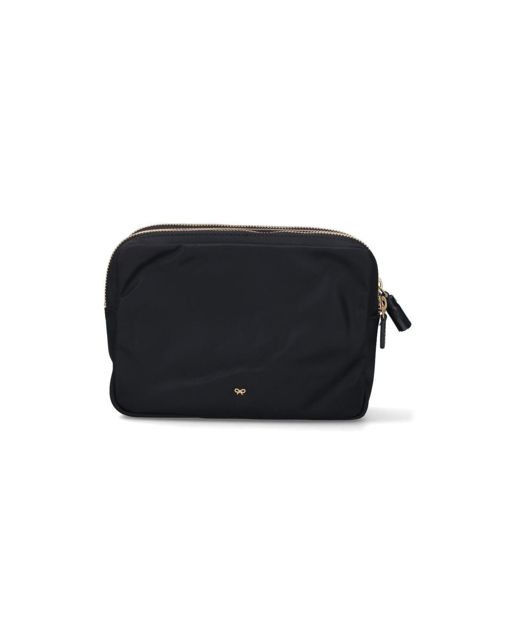 Anya Hindmarch Black Triple Zip Cross-Body Bag