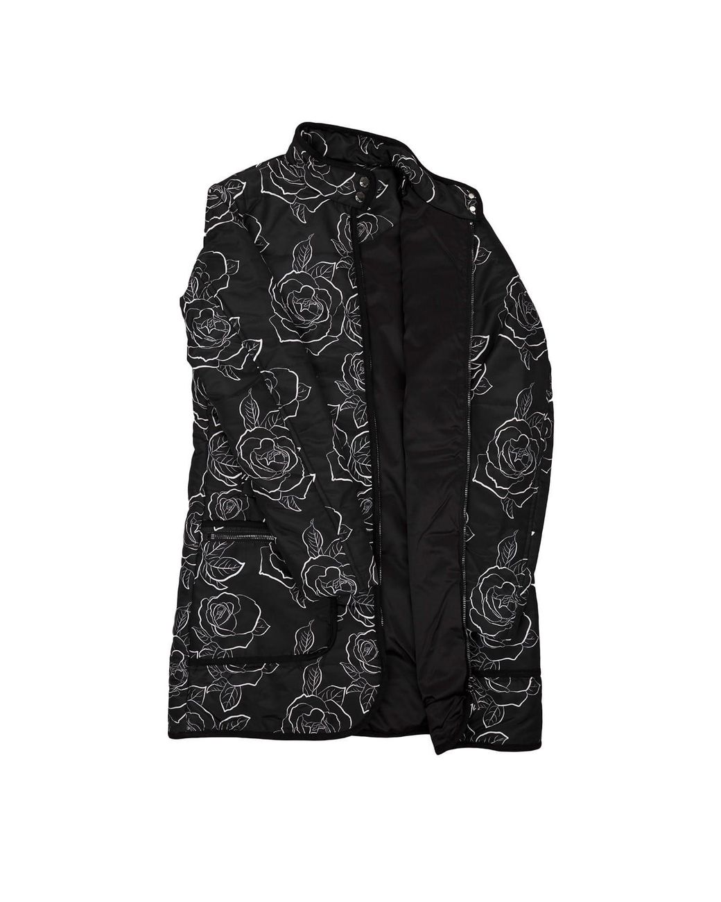 Armani Jeans Black Long Cotton-Padded Suit With A Hat