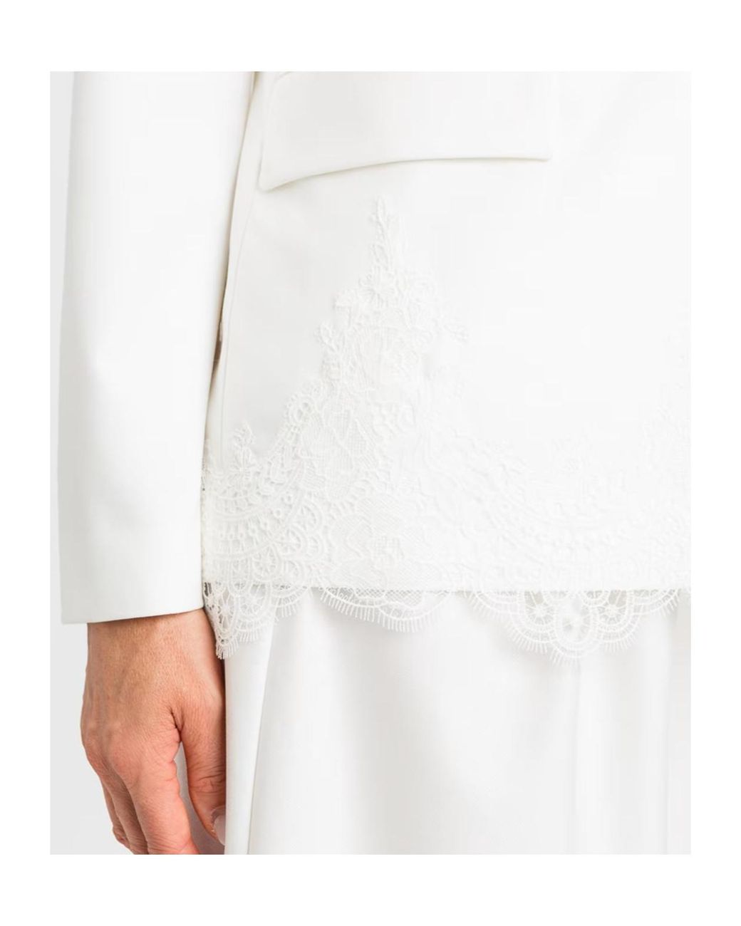 Twinset White Single-Breasted Long-Sleeved Suit Jacket