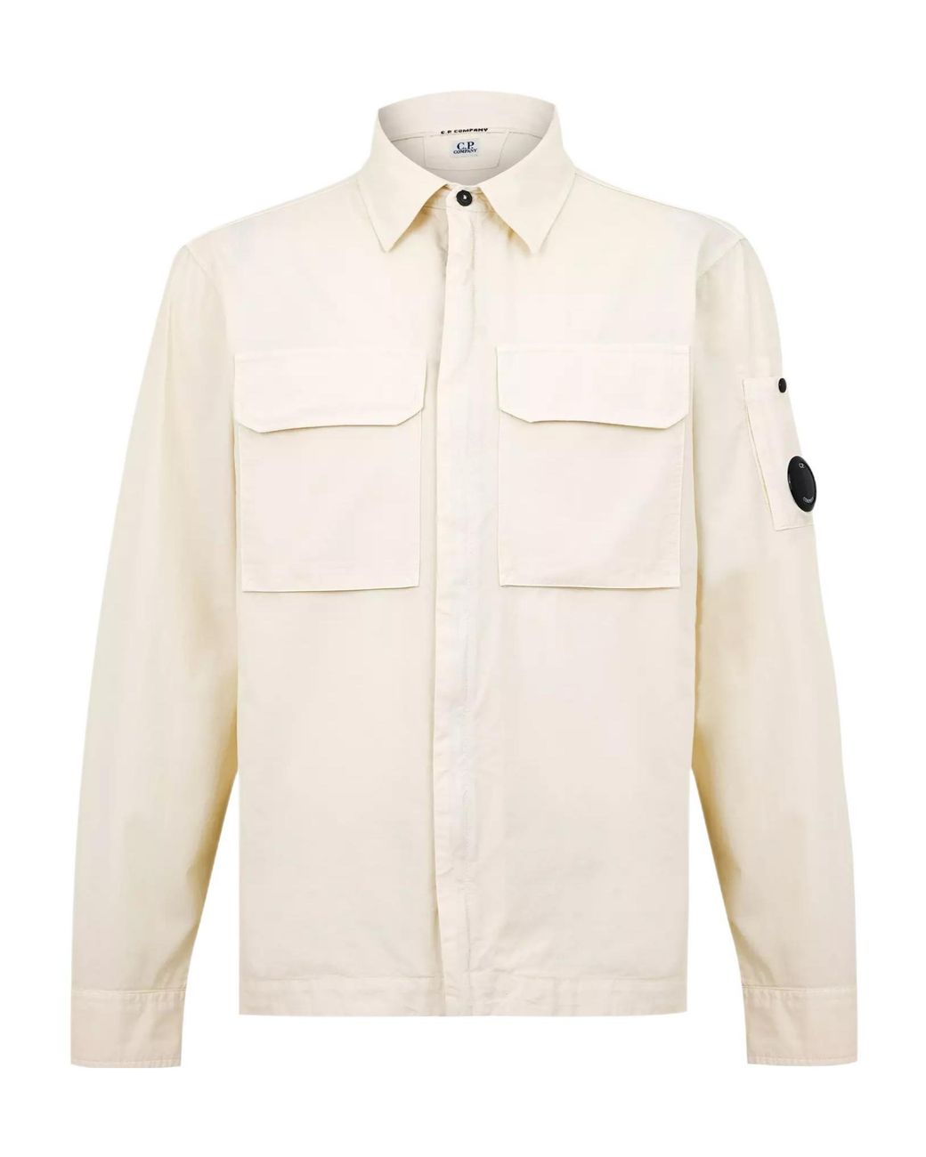 C P Company Natural Gabard Overshirt for men