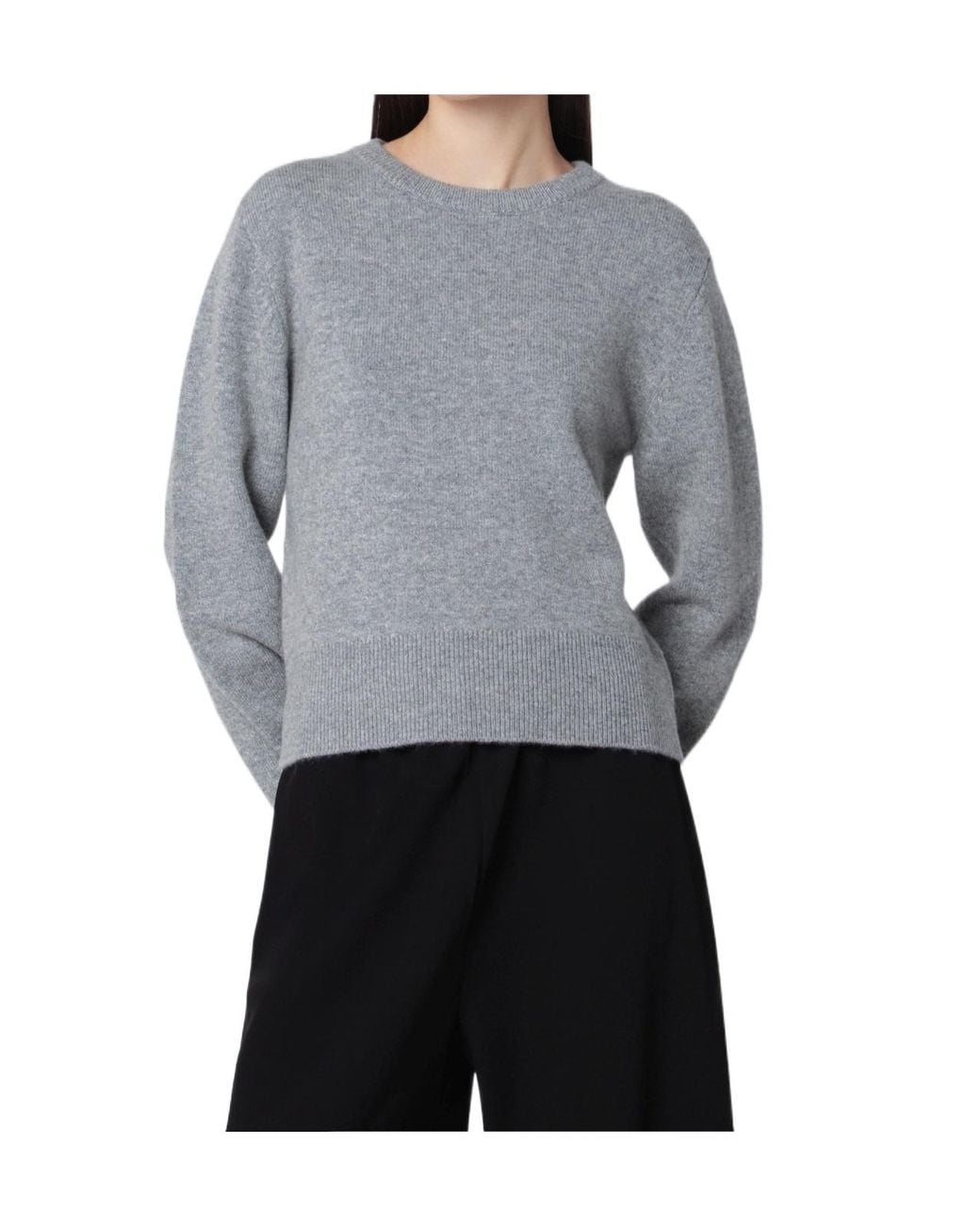 Extreme Cashmere Gray Long-Sleeved Sweater