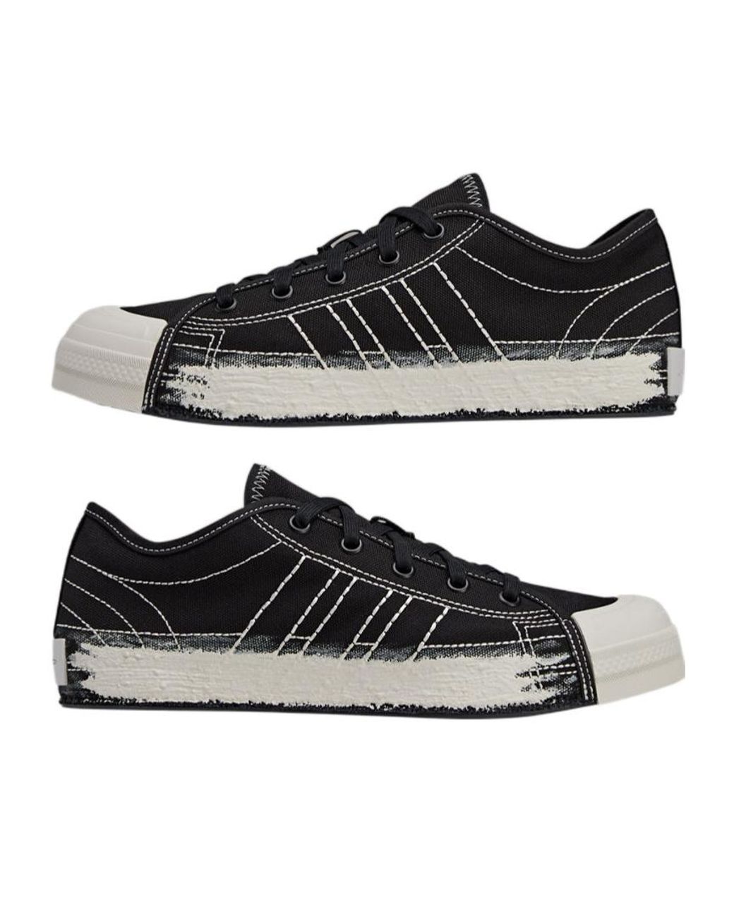 Y-3 Black ニッツァ レースアップ スニーカー for men