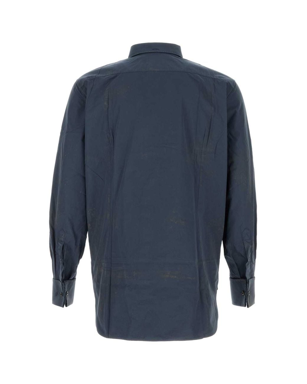 Prada Blue Classic Long-Sleeved Shirt for men