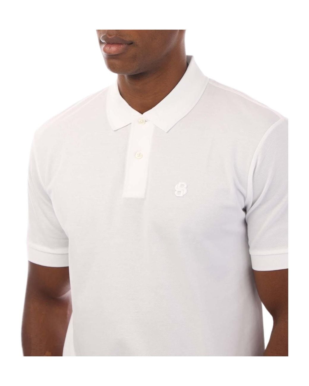 Boss White Minimalist And Versatile Top for men