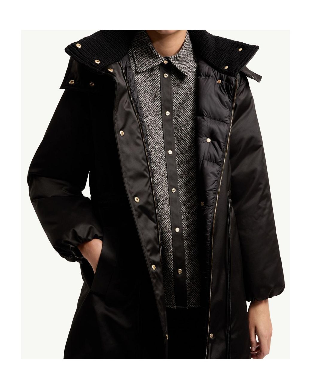 Moncler Black Contemplatif Hodded Long Down Parka