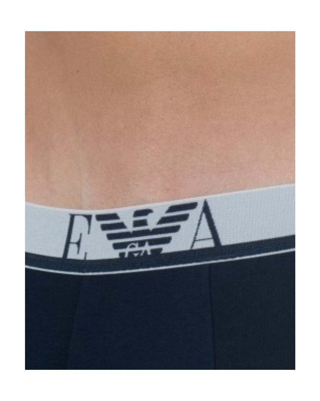 Emporio Armani Blue Logo Logo Boxers for men