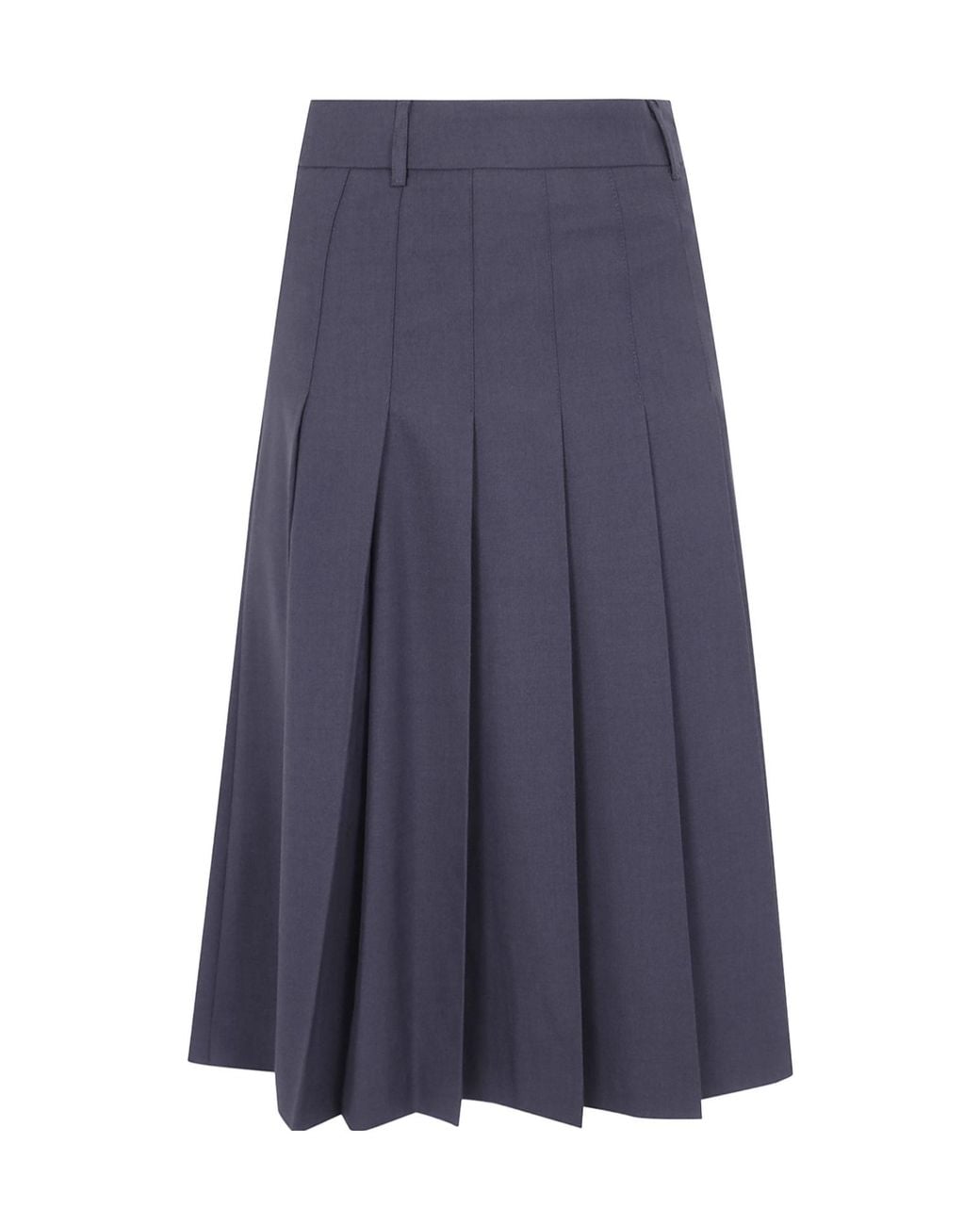 DUNST Blue High-Waist Pleated Skirt