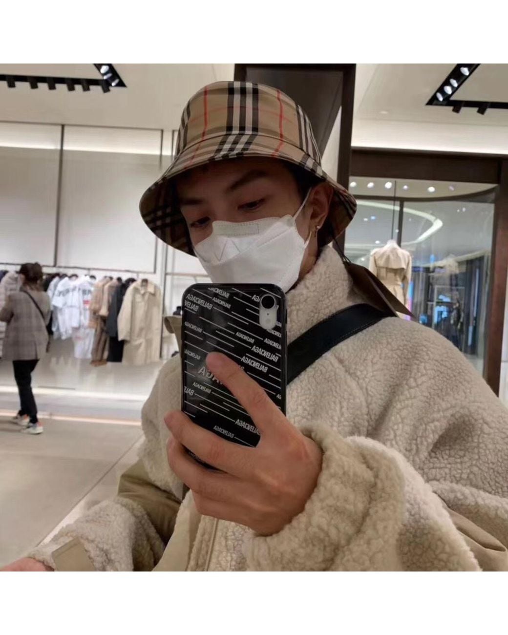 Burberry Natural Vintage Checked Bucket Hat for men