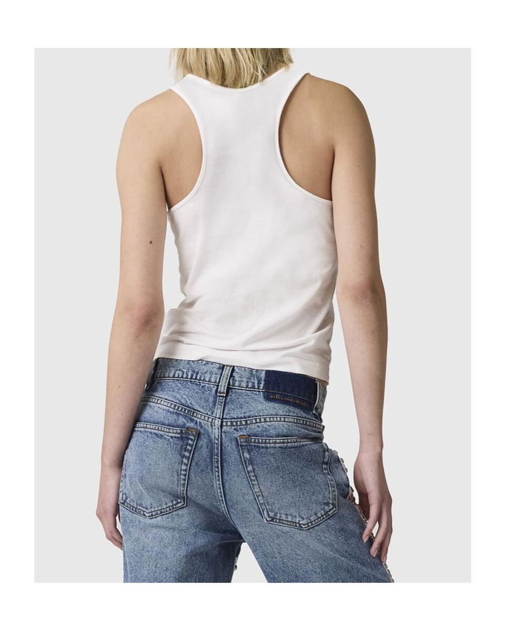 Stella McCartney White Stella Vintage Tank Top
