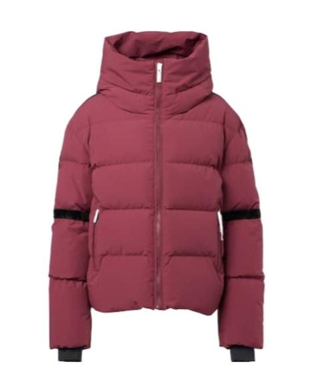 Fusalp Red Barsy Velvet-Trimmed Down Ski Jacket