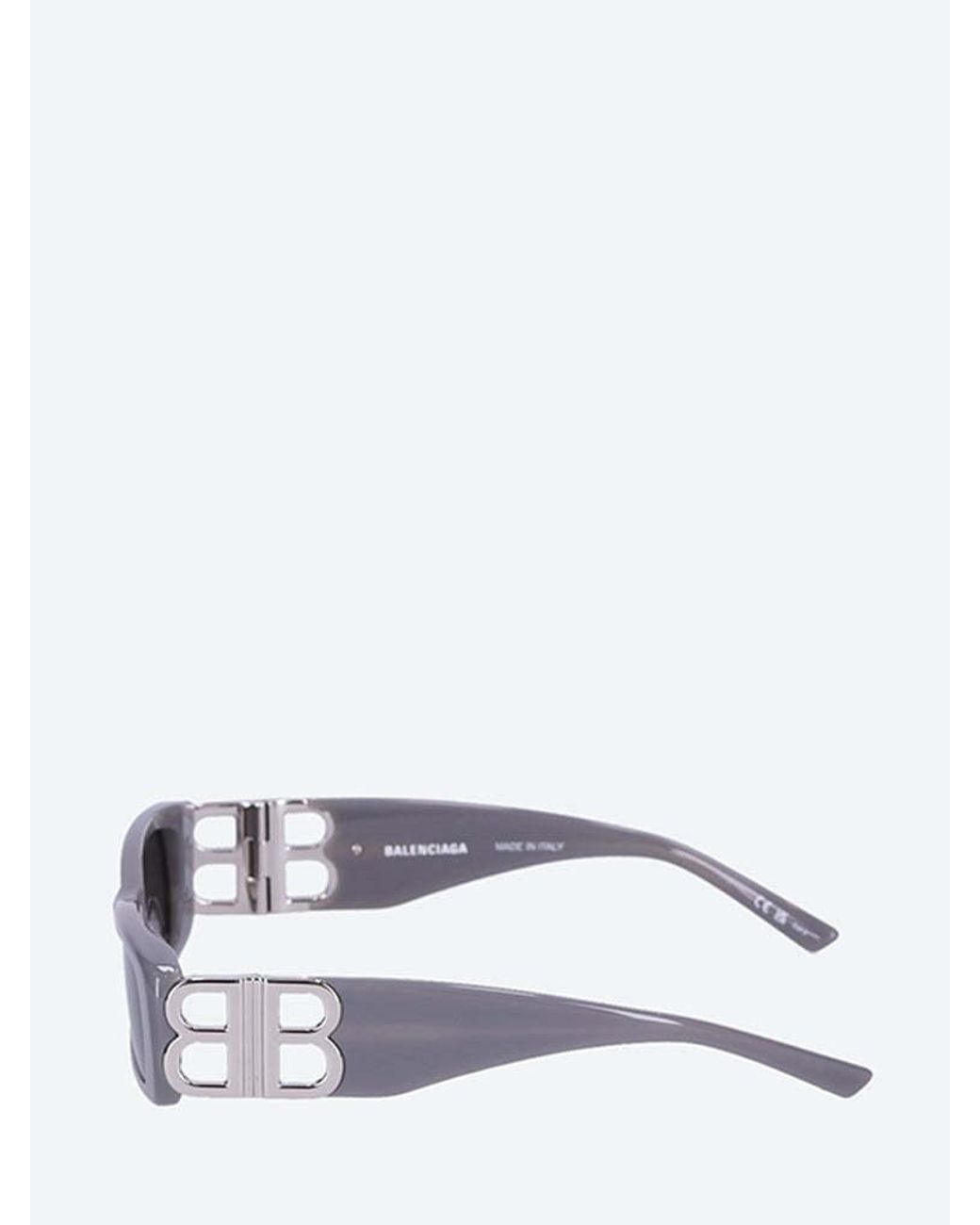 Balenciaga White Square Sunglasses