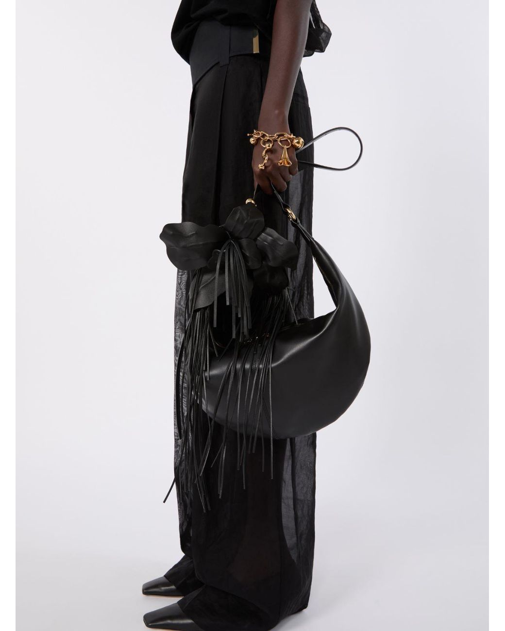 Sportmax Black Spsbruno Zipped Shoulder Bag