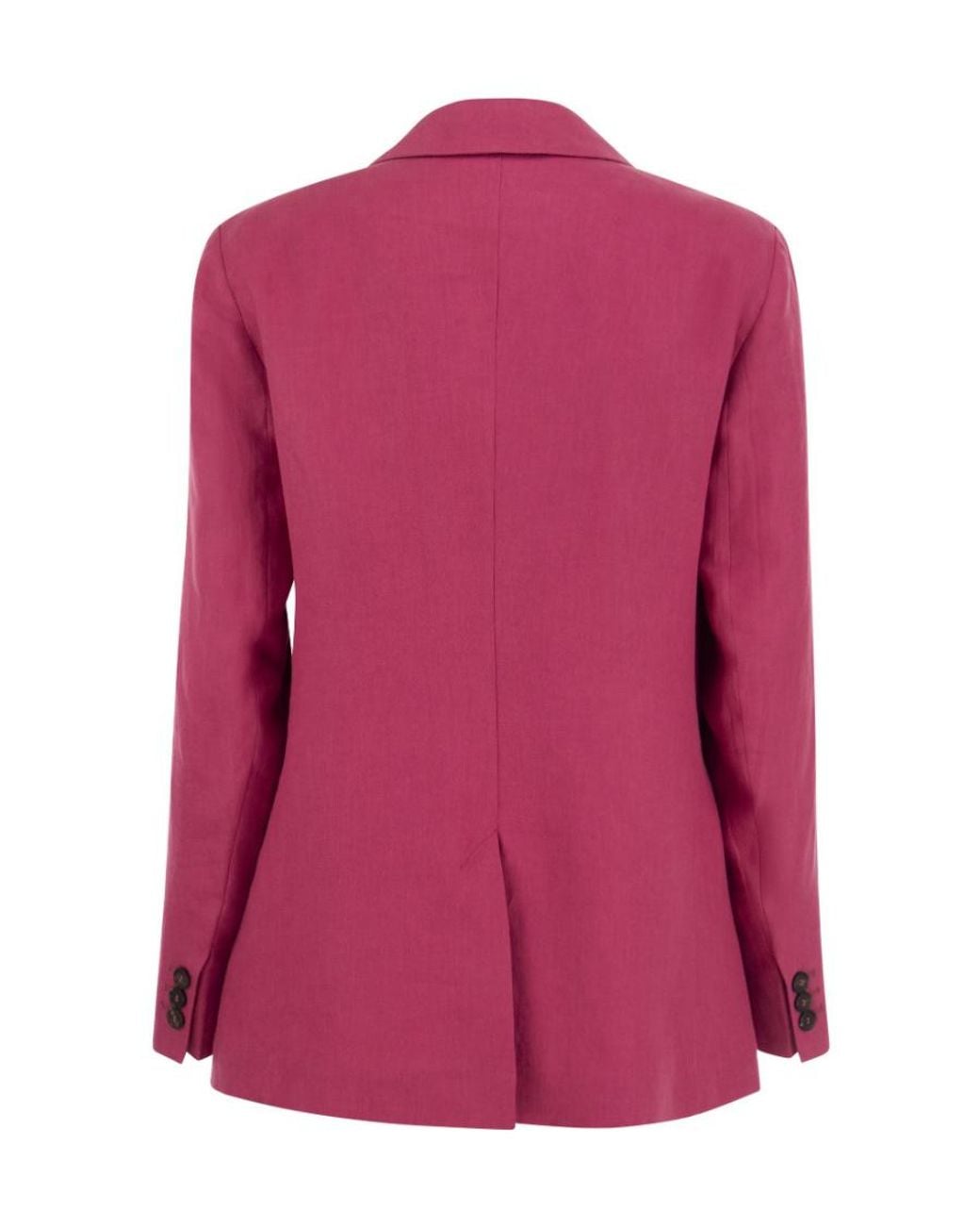 Max Mara Pink 'S Single-Breasted Long-Sleeved Blazer