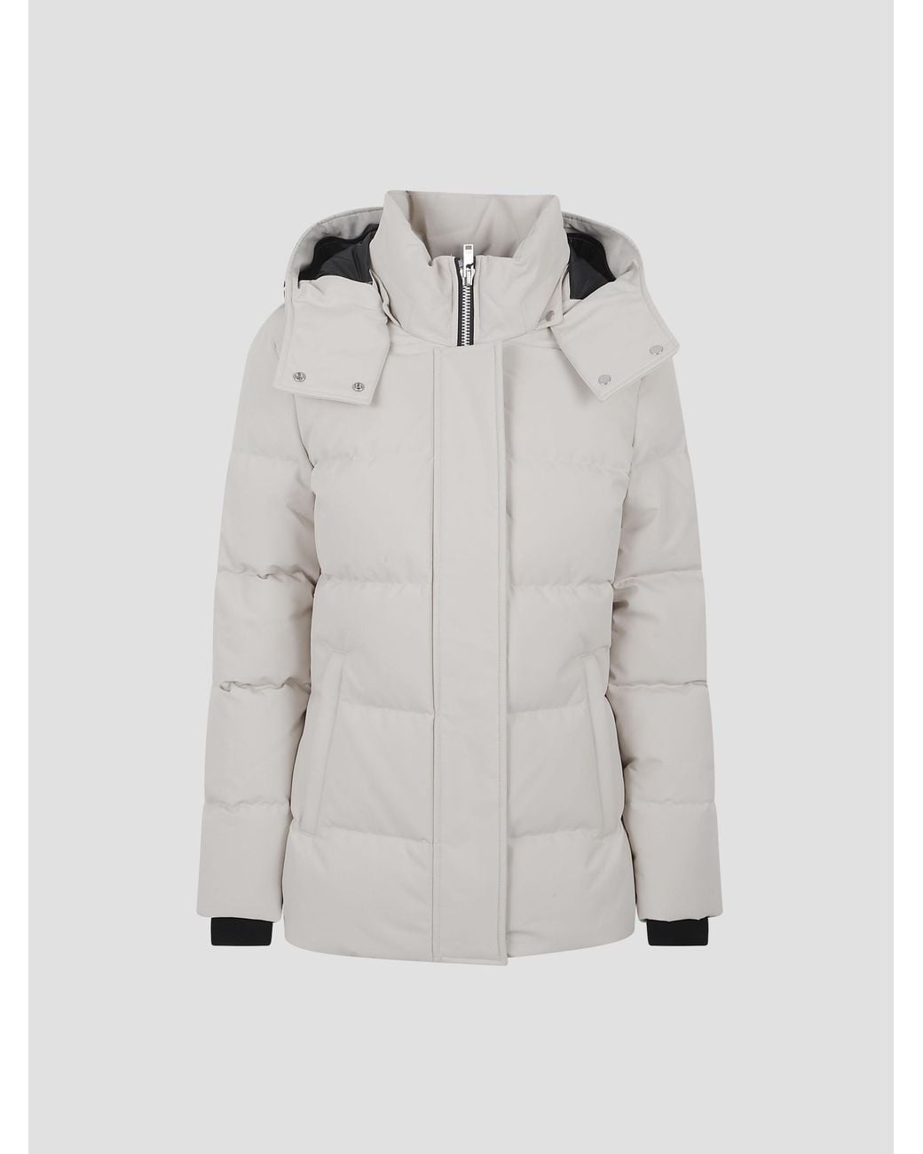 Moose Knuckles Natural Cloud 3Q Sh Hooded Puffer Coat