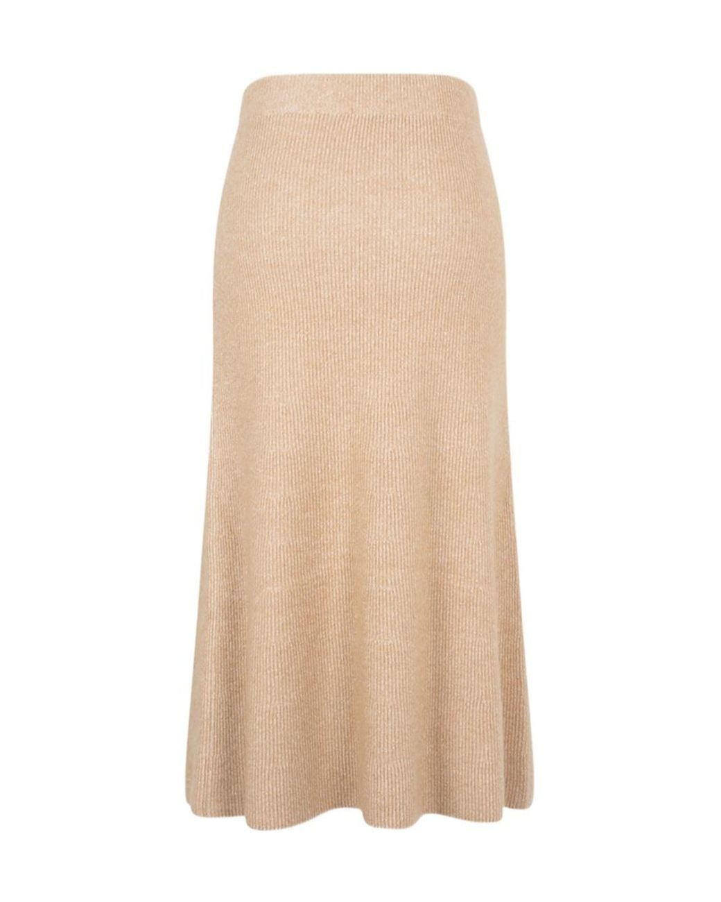 Fabiana Filippi Natural Knit A-Line Skirt