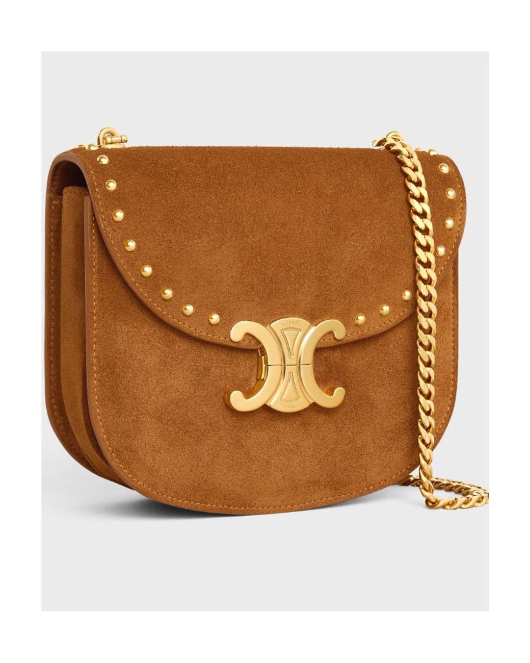 Céline Brown Chain Besace Clea