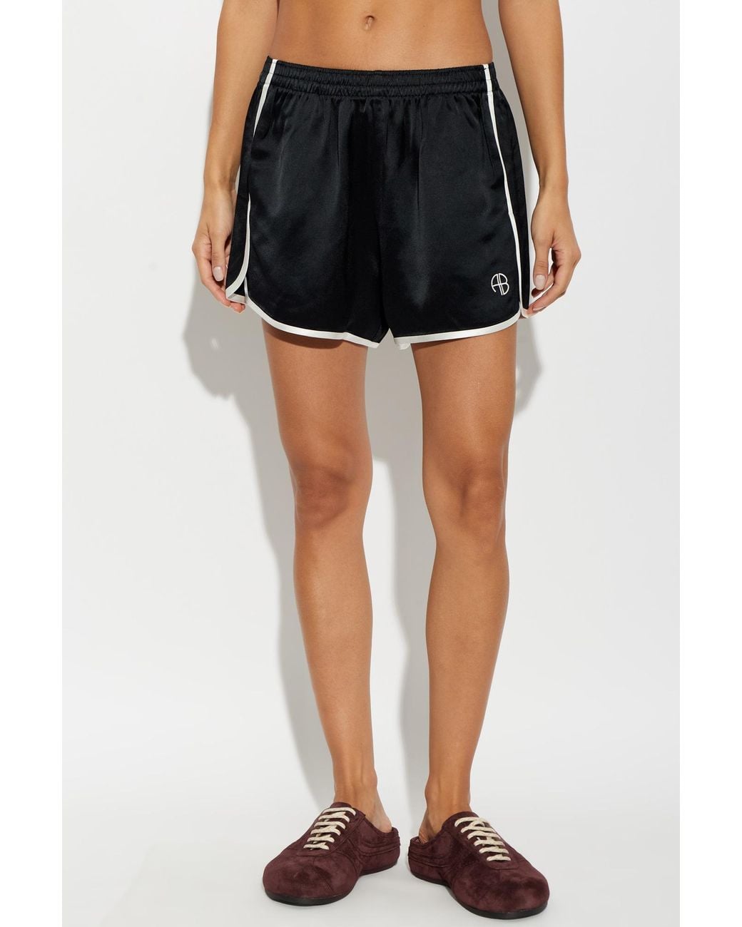 Anine Bing Black Athletic Shorts