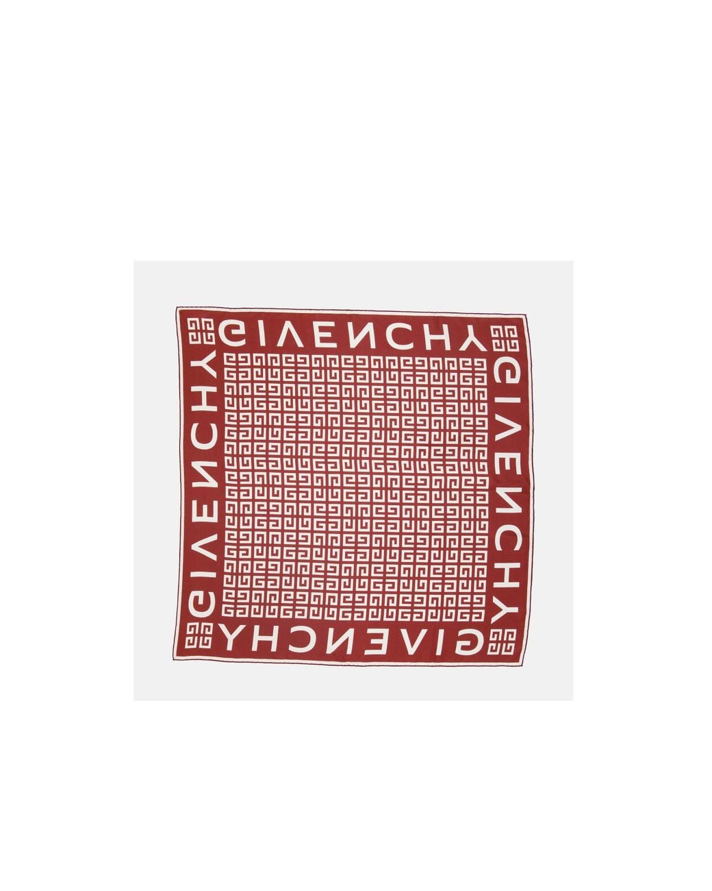 Givenchy Red 4G-Print Scarf