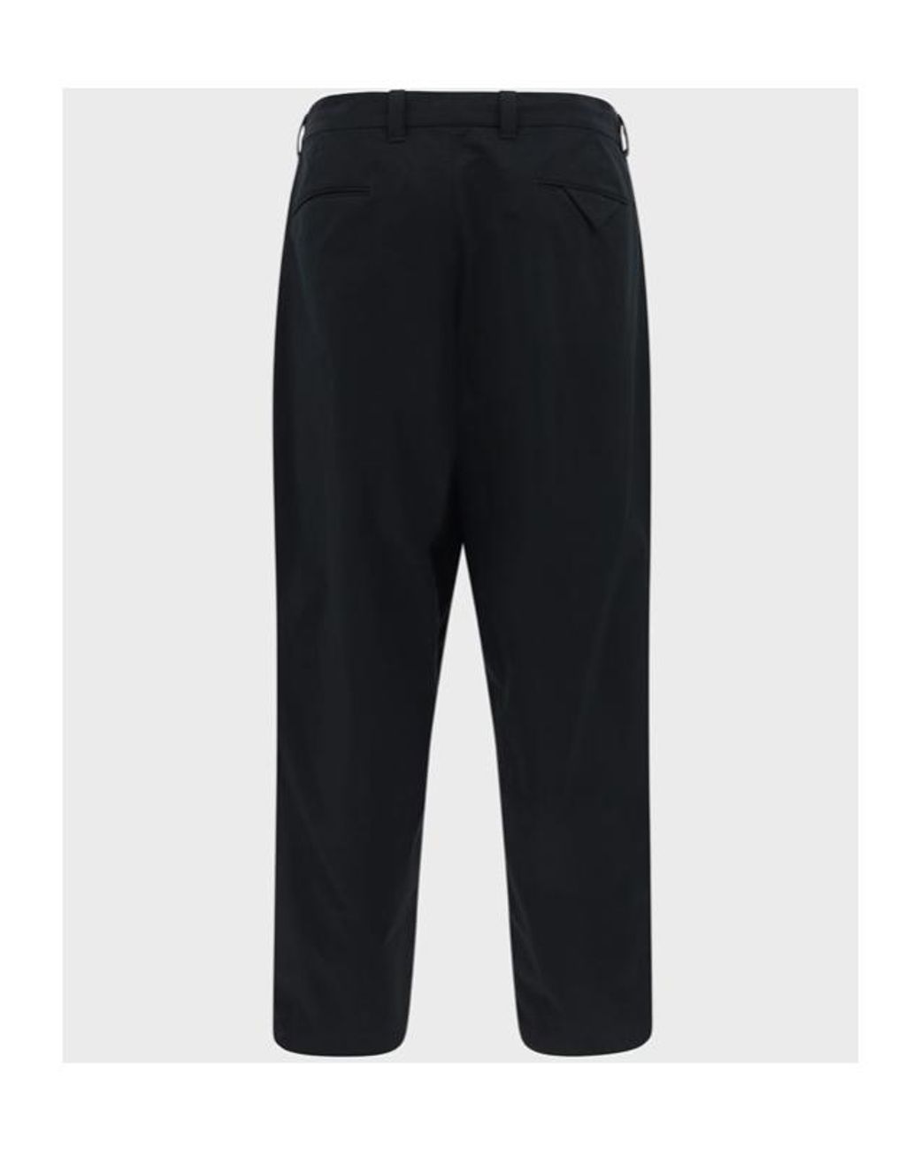 Prada Black Pocketed Belt-Looped Trousers for men