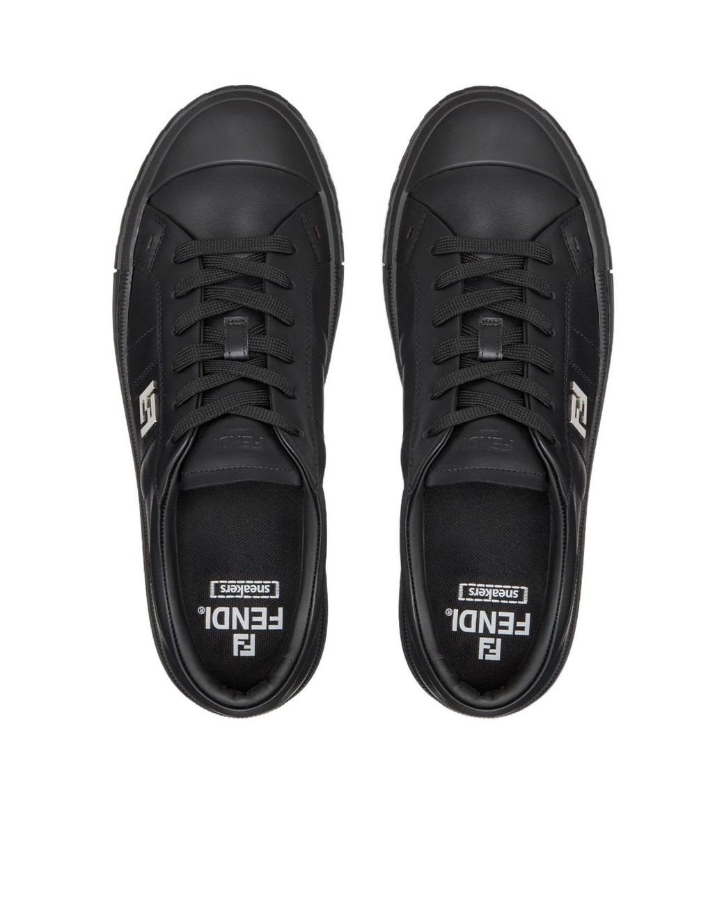 Fendi Black Domino Low-Top Sneakers for men
