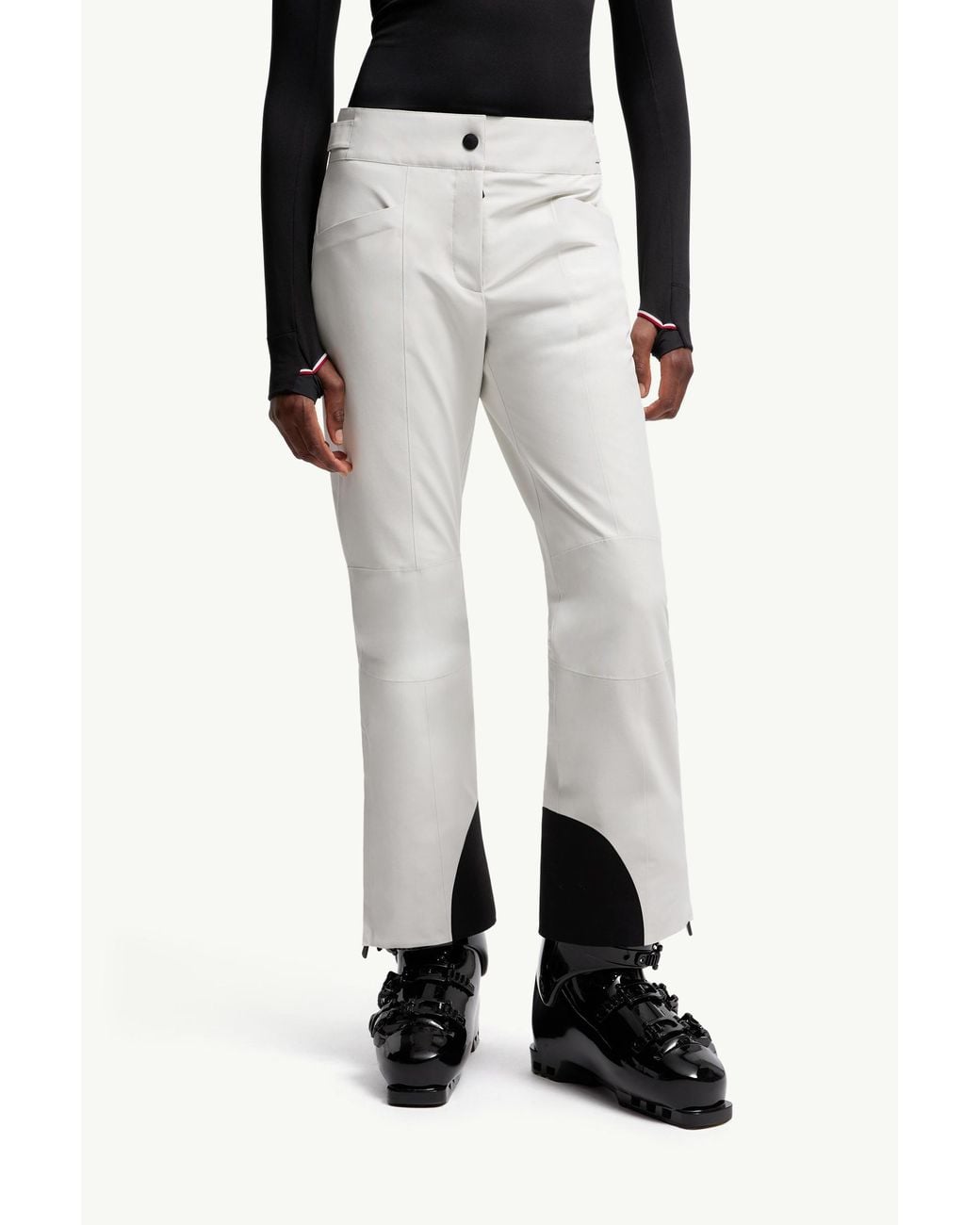 Moncler White Gore-Tex Ski Pants