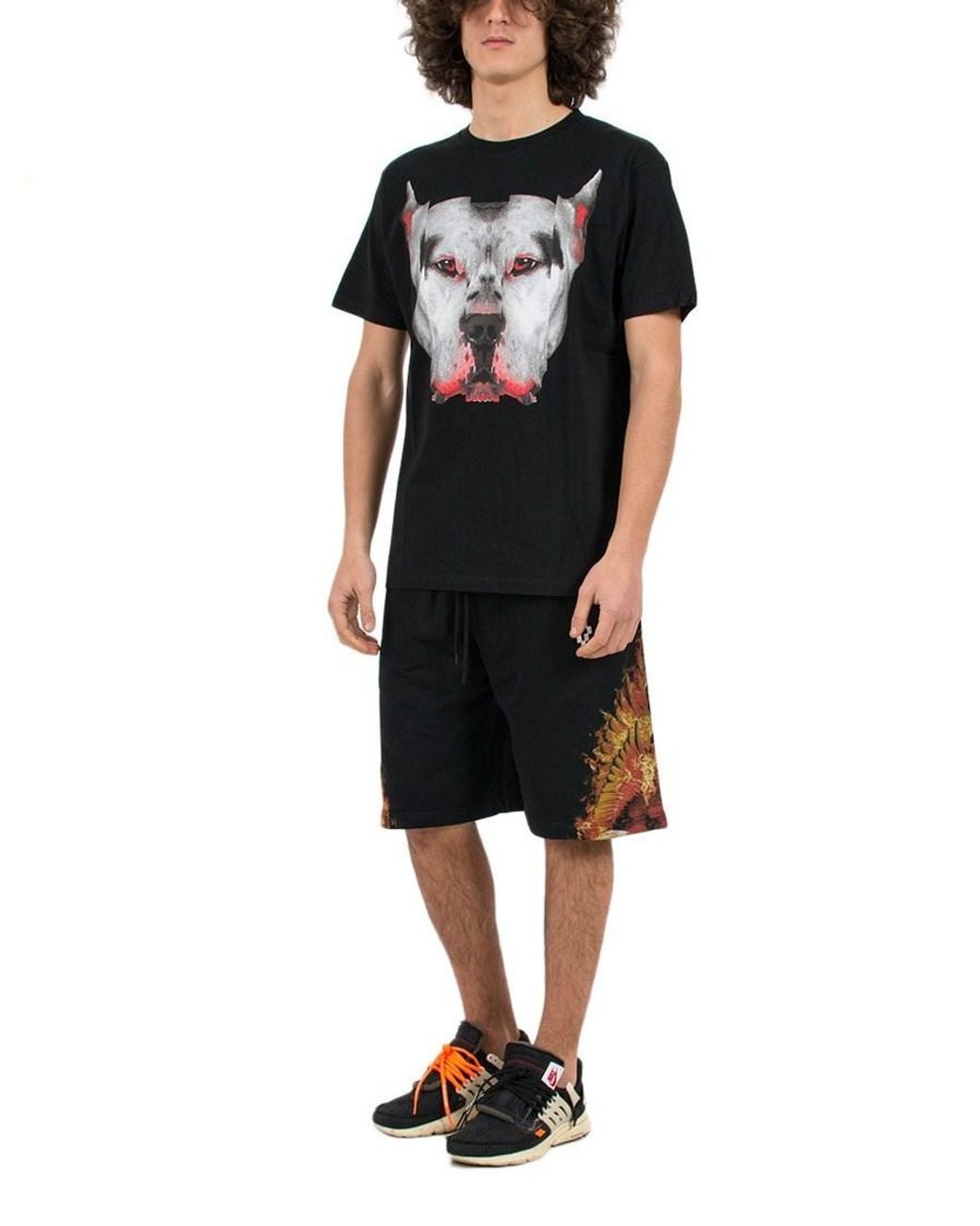 Marcelo Burlon Black Open-Necked Shirt for men