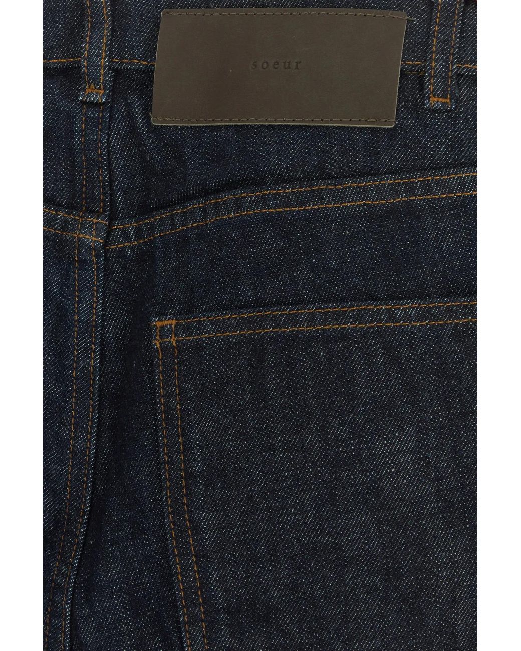 Soeur Blue Calvin High-Rise Wide-Leg Jeans