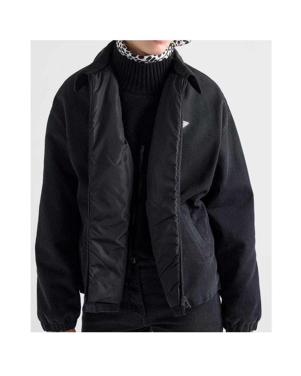 Prada Blue Denim Blouson Jacket