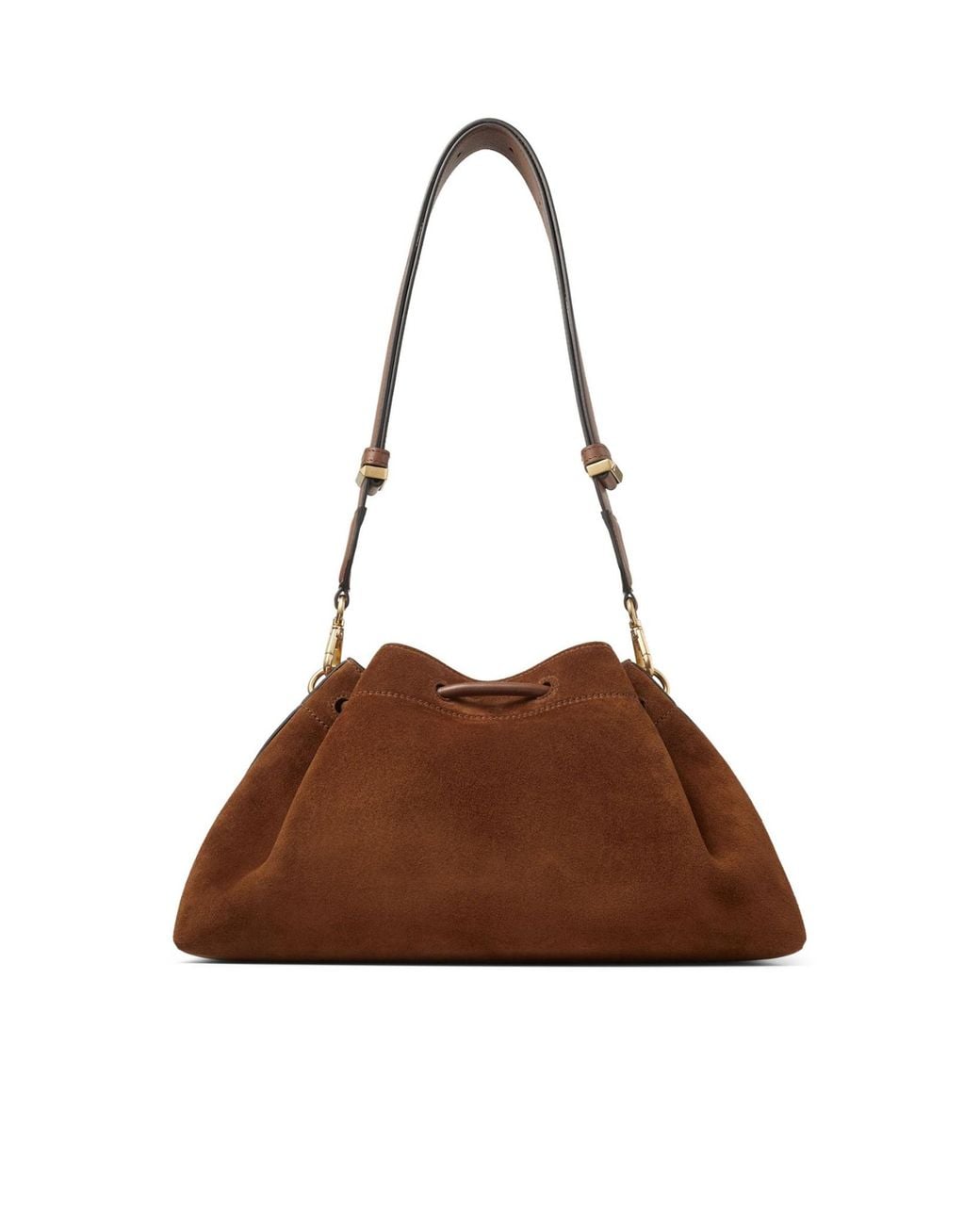 Jimmy Choo Brown Drawstring Shoulder Bag