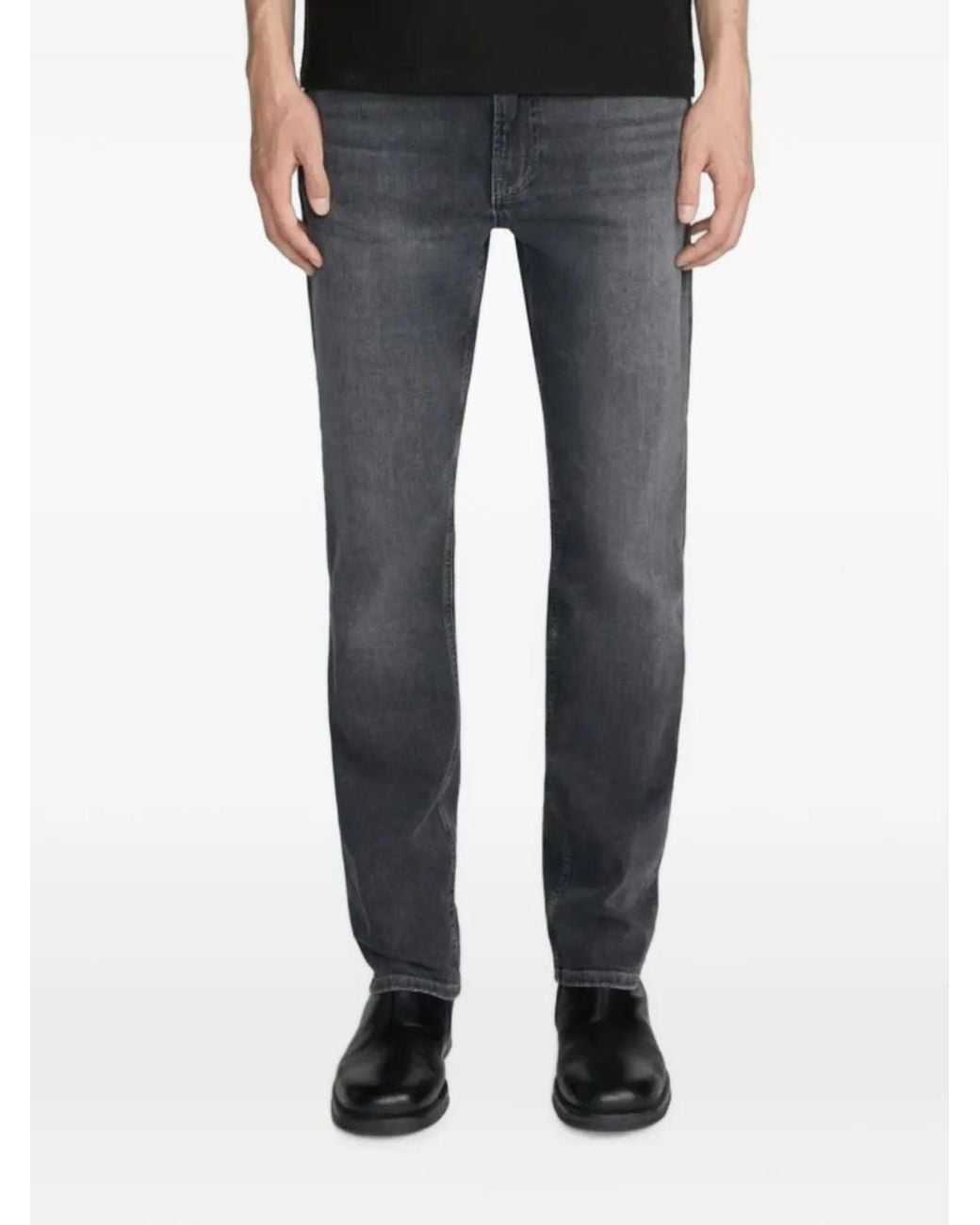 FRAME Blue Belt-Loop Pocket Jeans for men