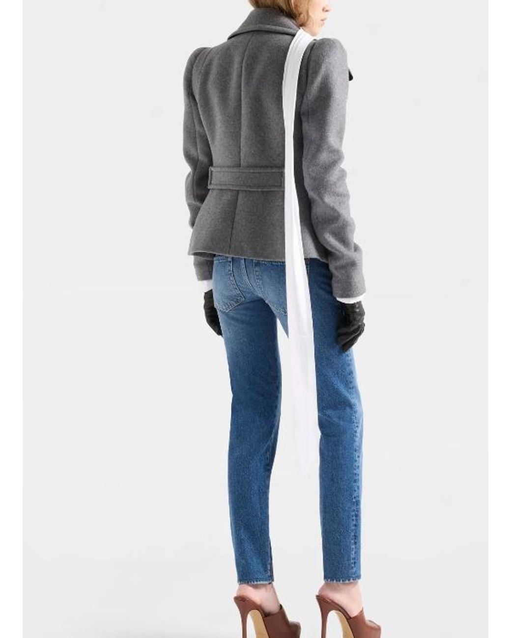 7 For All Mankind Blue Y2K Whiskered Zip-Detail Jeans
