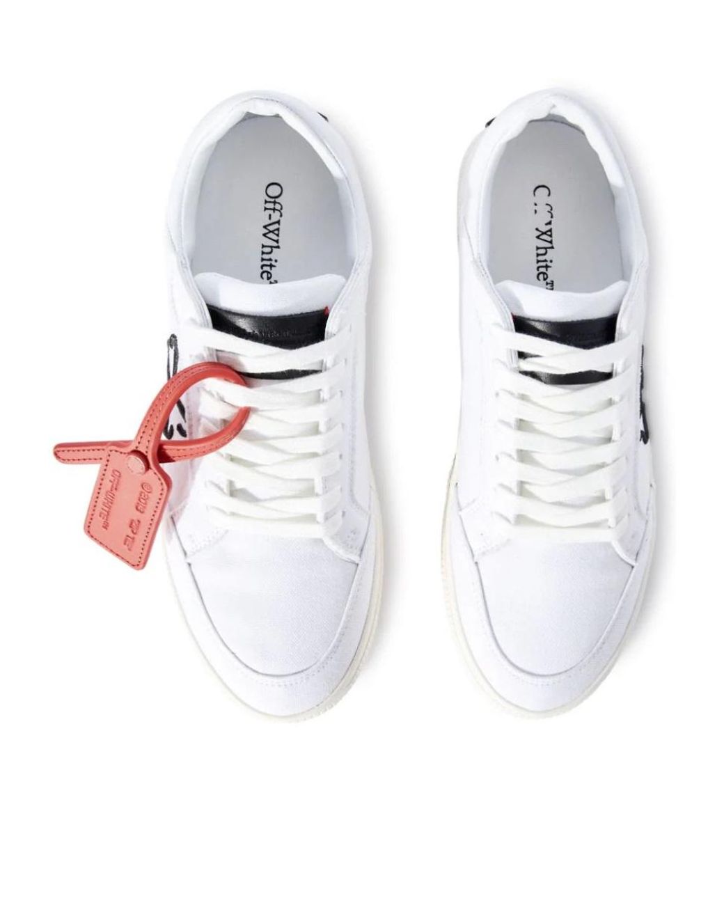 Off-White c/o Virgil Abloh Pink New Low Vulcanized Lace-Up Sneakers