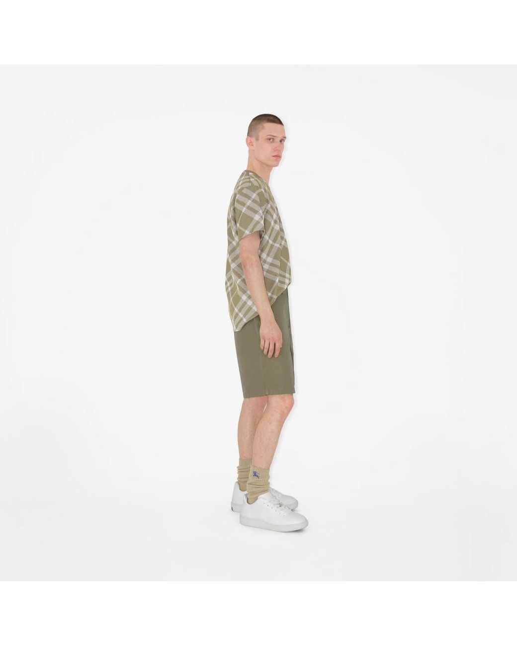 Burberry Natural Cotton-Twill Bermuda Shorts for men