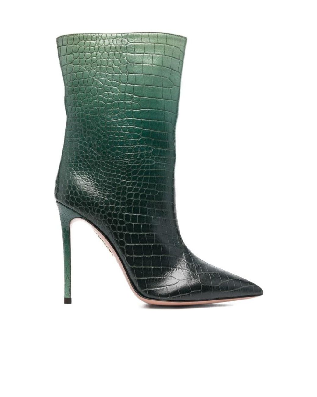 Aquazzura Green So Matignon 105Mm Ankle Boots
